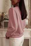 Button Tab Detail Long Sleeve Top