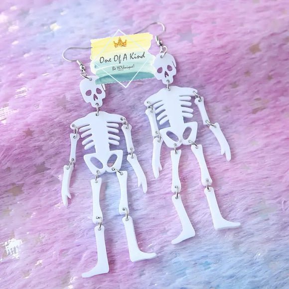 Acrylic Skeleton Earrings