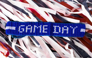 Game Day Seed Bead Cord Bracelet