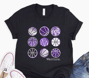 Bonham Warriors Basketball Multi Toddler/Youth Tshirt