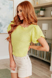 Darling, So It Goes Bubble Sleeve Blouse