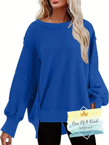 Drop Shoulder Pullover Sweatshirt