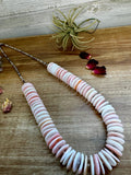 26" Pink Conch Necklace