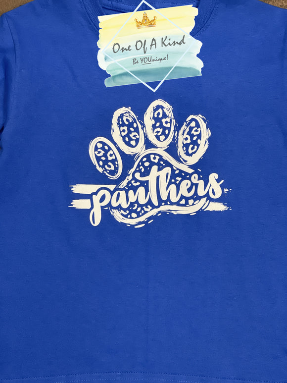 Panthers Leopard Paw Toddler/Youth Tshirt