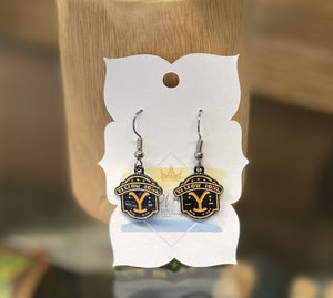 Metal Yellowstone Dangle Earrings