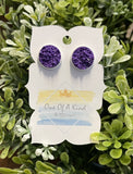 School Spirit Druzy Stud Earrings