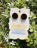 School Spirit Druzy Stud Earrings