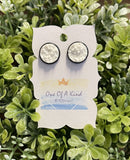 School Spirit Druzy Stud Earrings