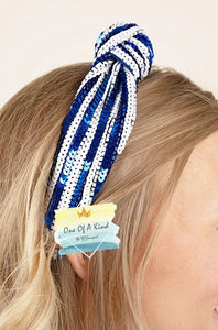 Sequin and Seed Bead Knotted Headband