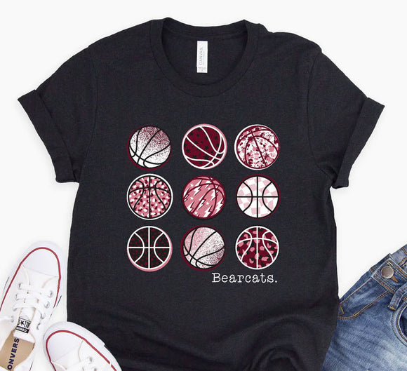 Sherman Bearcats Basketball Multi Toddler/Youth Tshirt