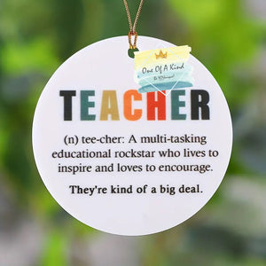 Acrylic Teacher Ornament