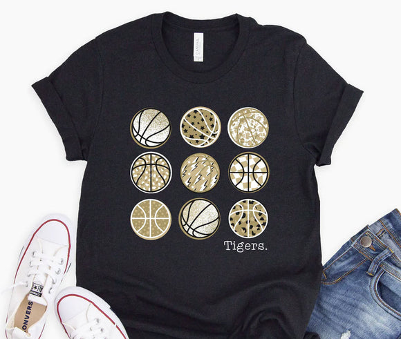 Whitewright Tigers Basketball Multi Tshirt