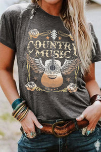 Country Music Guitar Tshirt
