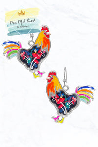 Epoxy Chicken Earrings