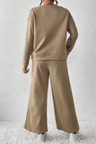 Khaki Ultra Loose Textured 2pcs Slouchy Outfit
