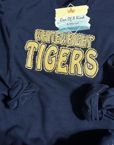 PRE-ORDER Raggedy Chenille Whitewright Tigers Youth Sweatshirt