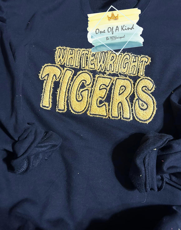 PRE-ORDER Raggedy Chenille Whitewright Tigers Adult Sweatshirt