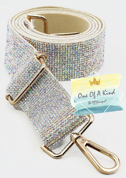 Crystal Shiny Rhinestone Diamond Bling Woven Handmade Strap For Handbag  Purse Crossbody Bag Strap Glitter Belt Bag Accessories