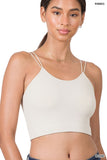 Ribbed Seamless Double Strap Bralette