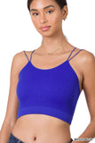 Ribbed Seamless Double Strap Bralette