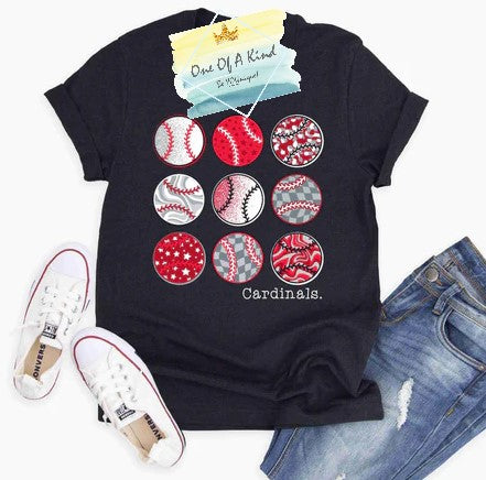 Melissa Cardinals Softball/Baseball Multi Toddler/Youth Tshirt