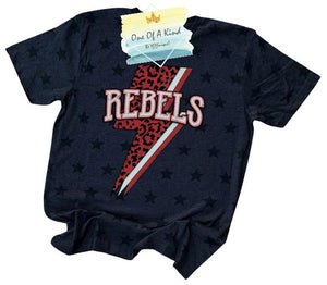 Rebels Lightning Bolt Mascot Onesie/Toddler Tshirt