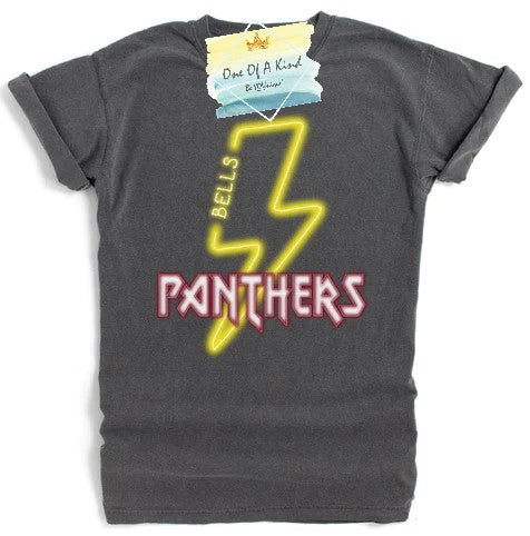 Bells Panthers Neon Lightning Bolt Tshirt