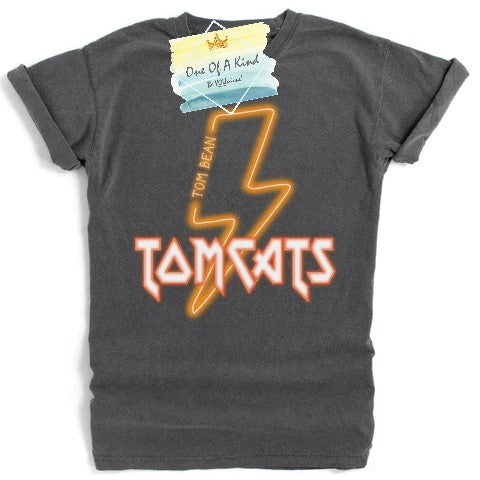 Tom Bean Tomcats Neon Lightning Bolt Toddler/Youth Tshirt