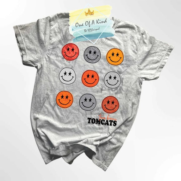 Tom Bean Tomcats Retro Smiley Toddler/Youth Tshirt