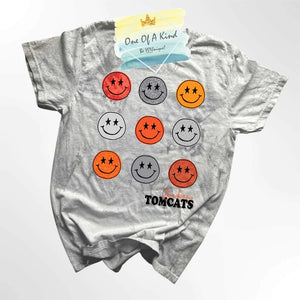 Tom Bean Tomcats Retro Smiley Tshirt