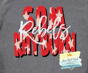 Sam Rayburn Rebels Star Word Toddler/Youth Tshirt