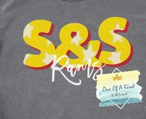 S&S Rams Star Word Tshirt