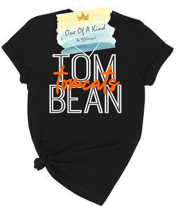 Tom Bean Tomcats Double Block Letter Spirit Tshirt