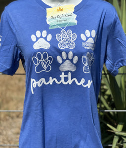 Panthers Multi Paw Toddler/Youth Tshirt