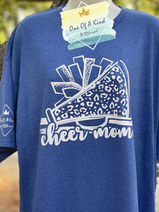 Cheer Mom Megaphone and Pom Tshirt