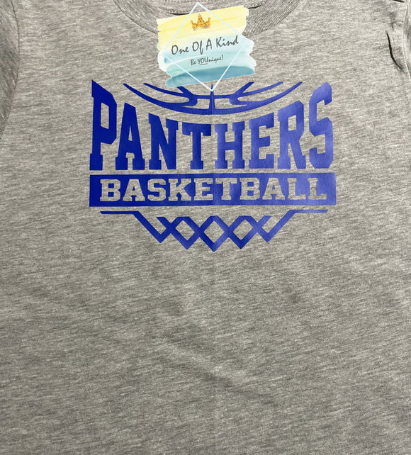 Van Alstyne Panthers Basketball Net Onesie/Toddler/Youth Tshirt