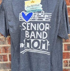 Senior Band Mom Adult Tshirt