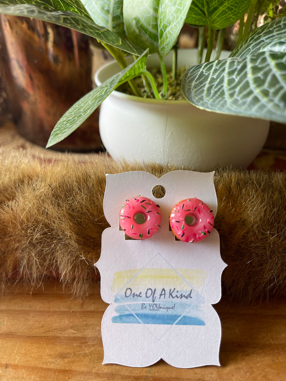 Clip On Donut Earrings
