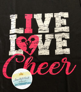 Live Love Cheer Youth Tshirt