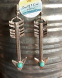 Metal Arrow w/ Stone Earrings