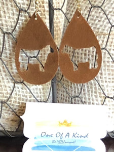Show Steer Cutout Earrings - ONE OF A KIND