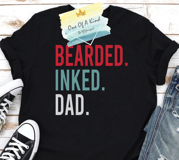 Bearded Inked Dad Tshirt