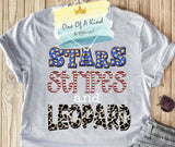 Stars Stripes and Leopard Tshirt