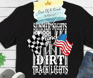 Summer Nights And Dirt Track Lights Tshirt