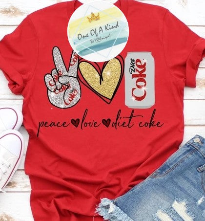 Peace Love Diet Coke Tshirt