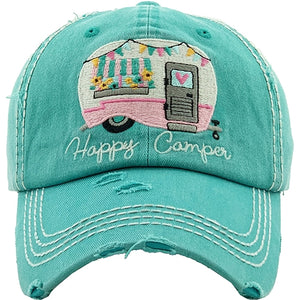 Happy Camper Cap - ONE OF A KIND
