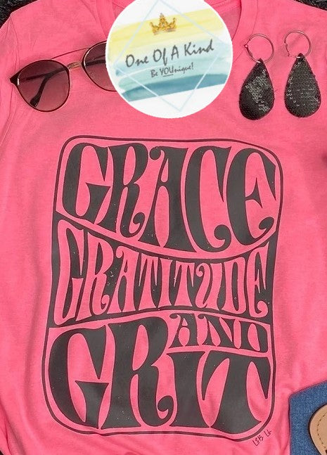 Grace Gratitude and Grit Tshirt