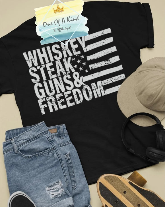 Whiskey Steak Freedom Tshirt