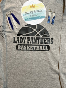 Van Alstyne Lady Panthers Basketball Onesie/Toddler/Youth Tshirt