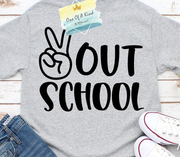 Peace Out School Toddler/Youth Tshirt
